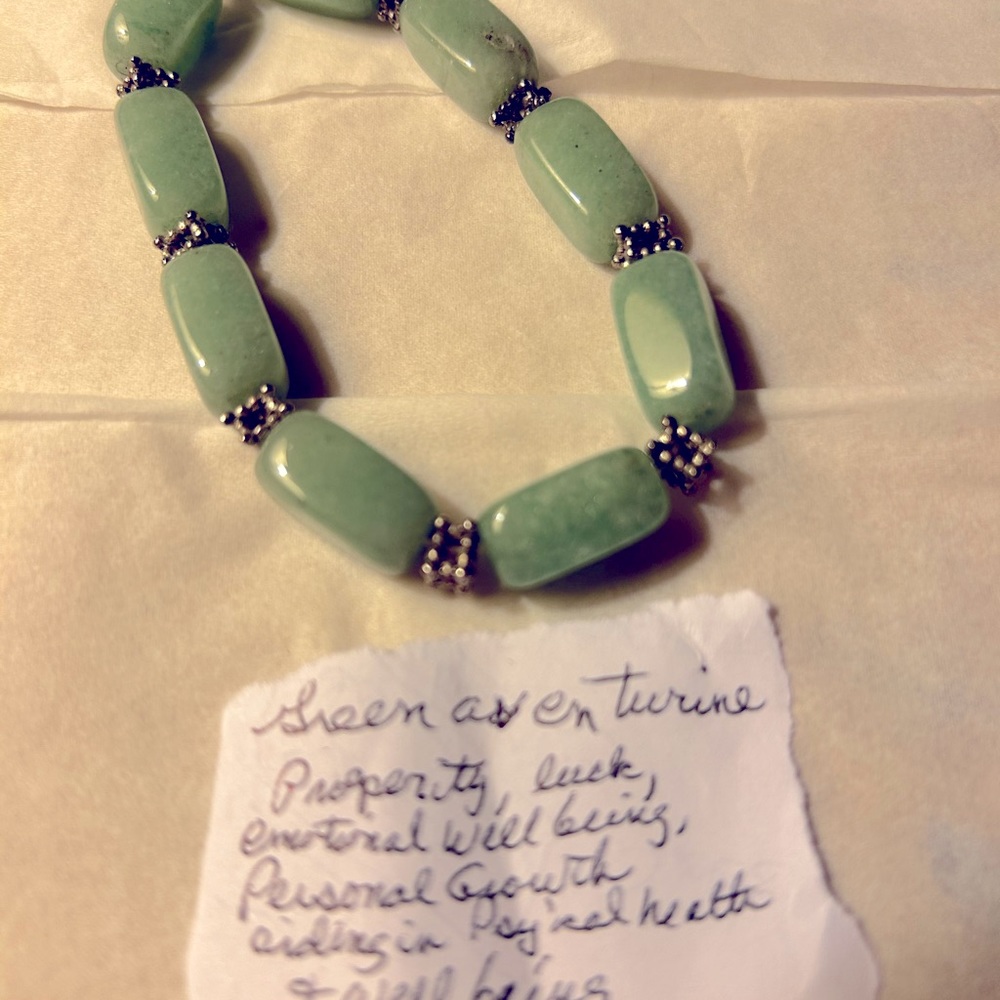 Natural gemstone bracelet